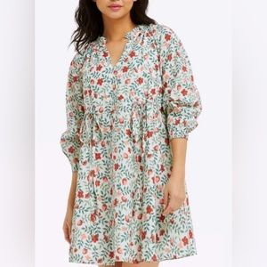 Draper James Kellie Babydoll Dress - Strawberry Meadow - EUC - XL